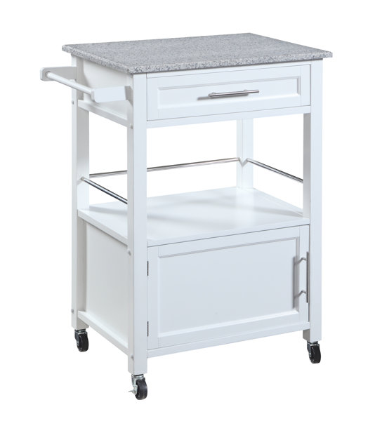 Elsie Kitchen Cart with Granite Top Joss & Main